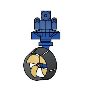 Mechanische Ruderpropeller